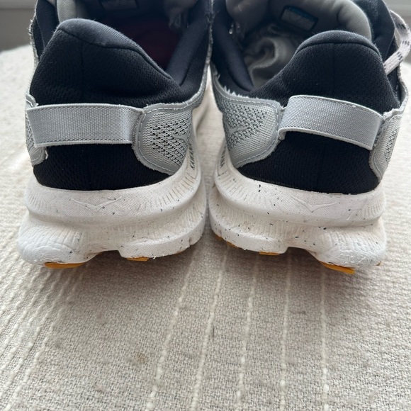 Hoka One One Gray and White Athletic Shoes main image 6